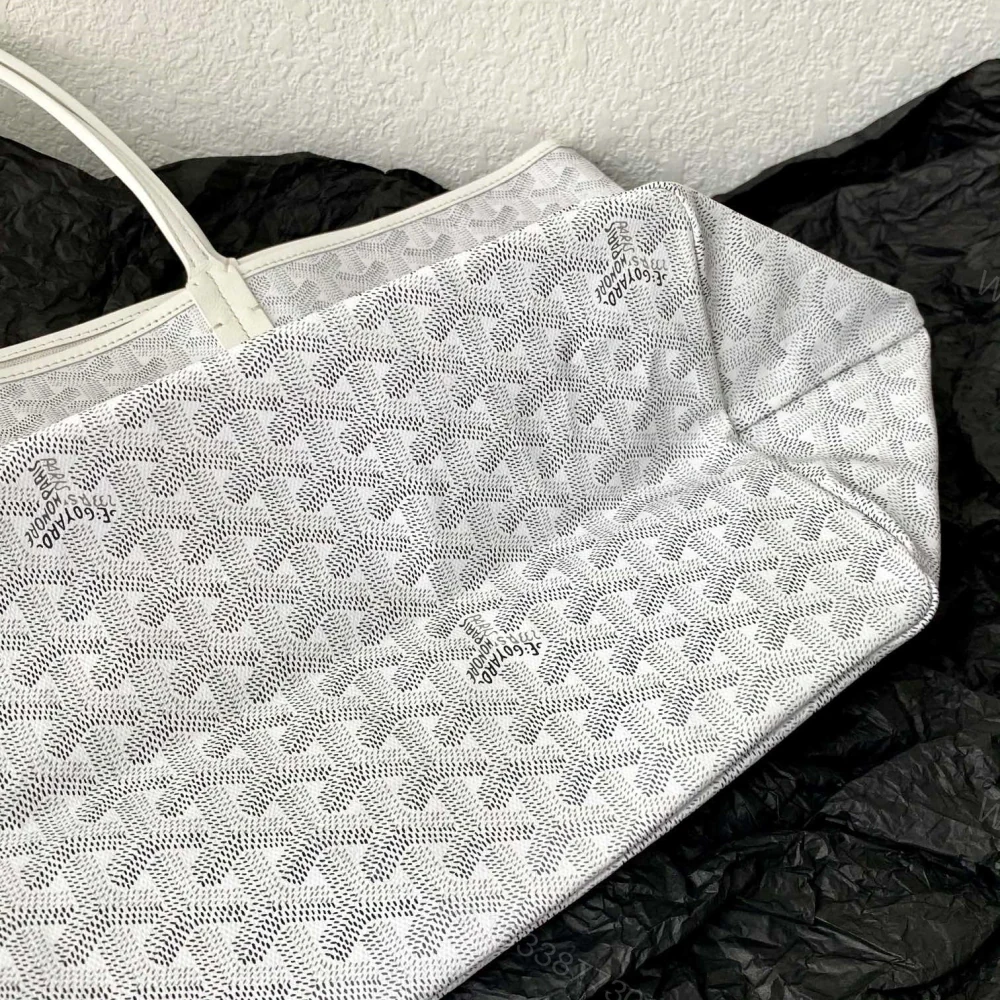 View 3 of 高仿Goyard*STLOUI3滿印Tote媽咪袋白色大號免檢版