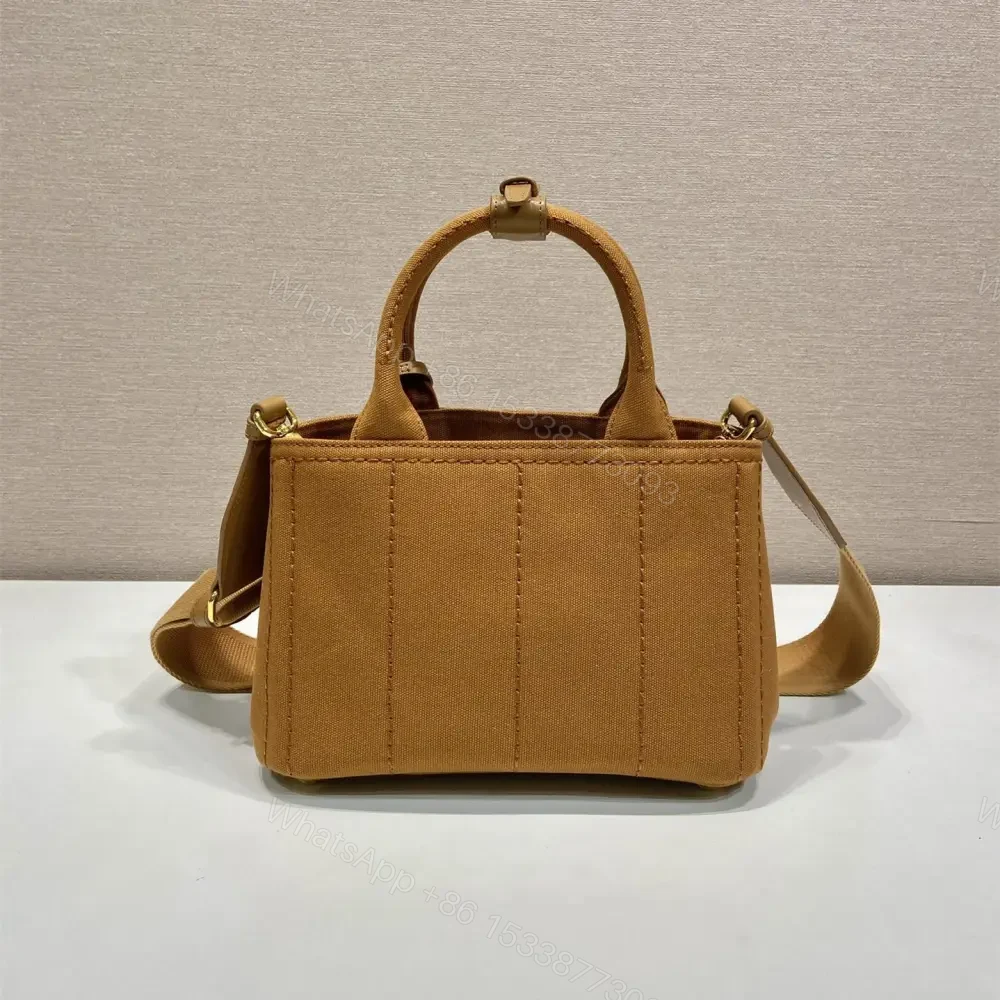 View 2 of 高仿Prada*1BA038刺繡徽標Tote手袋棕色Mini免檢版