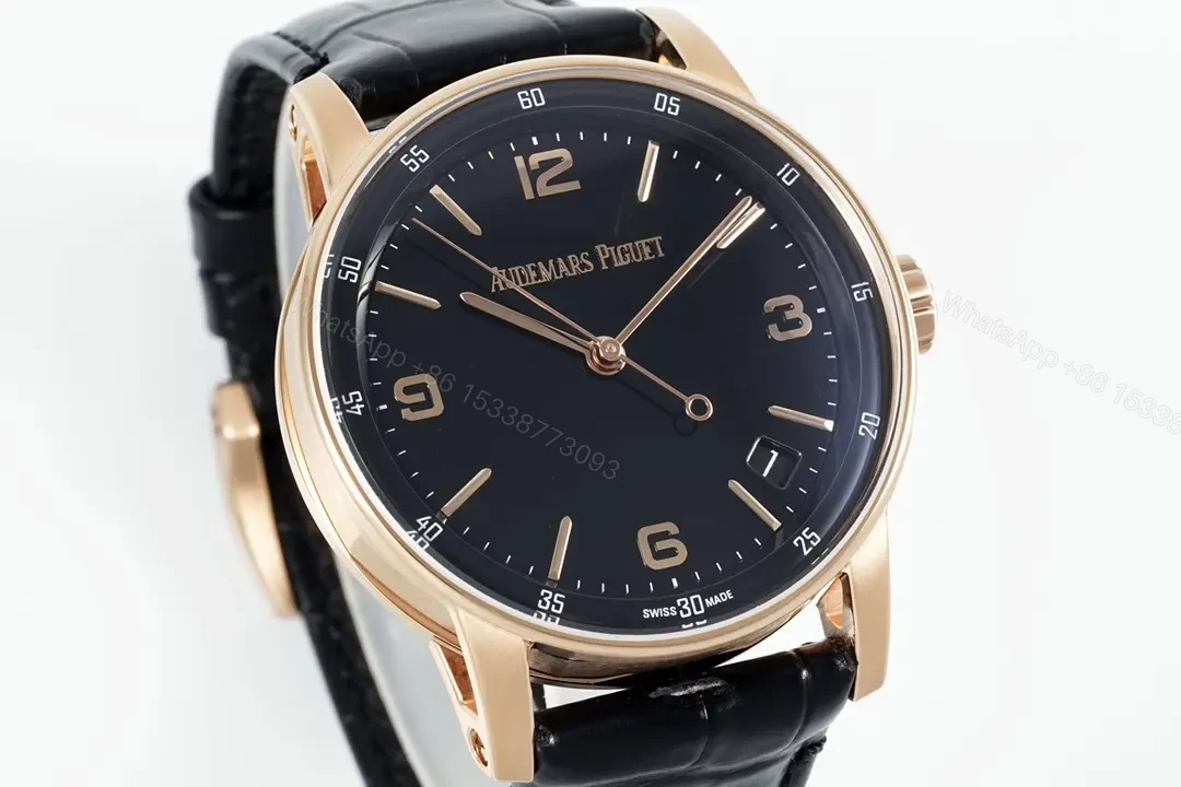 View 2 of APS Factory Audemars Piguet CODE 11.59 Blue Dial Three-Hand Automatic Watch – Rose Gold and Stainless Steel, 41mm