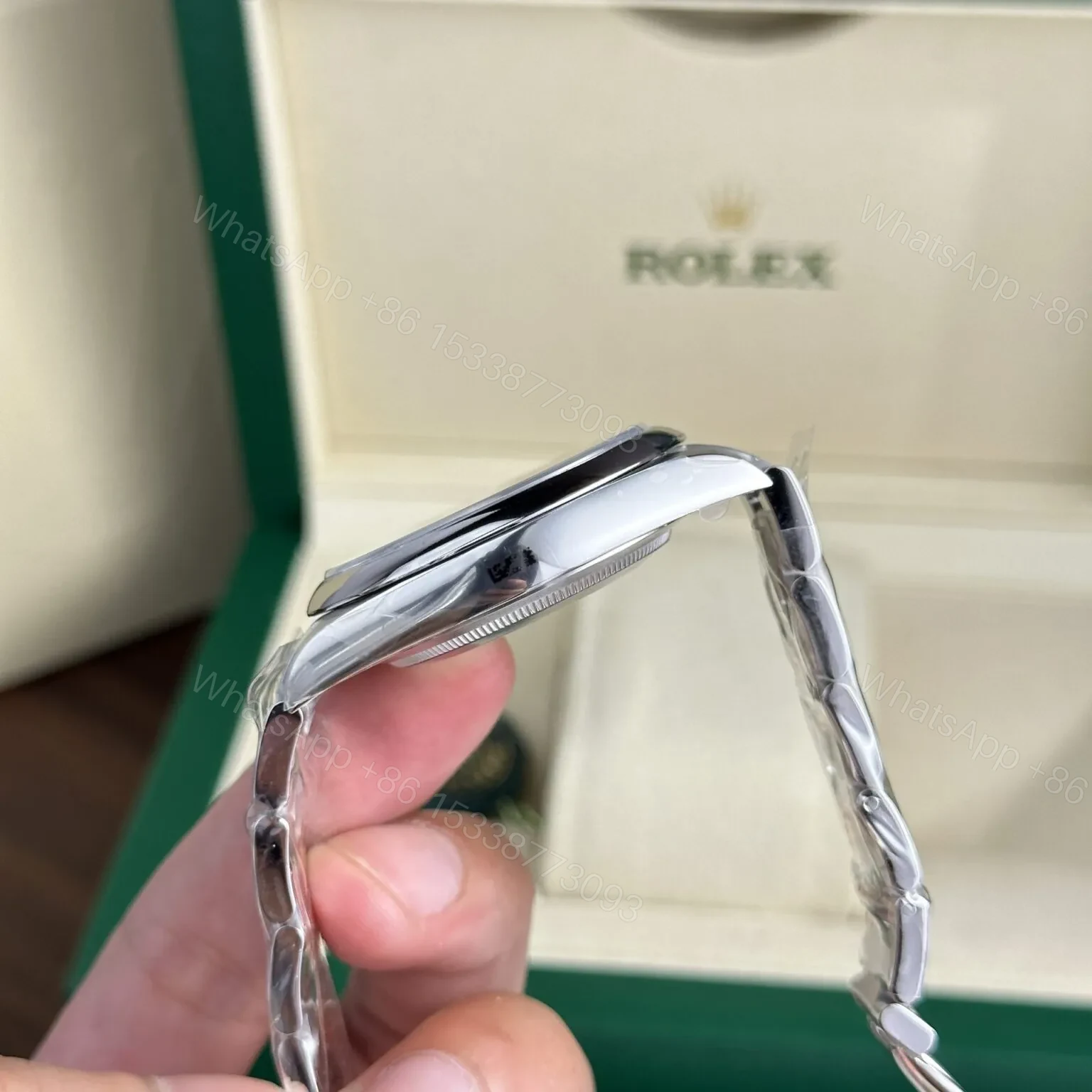 View 6 of Replica Rolex Oyster Perpetual Blue Dial 124300 41mm