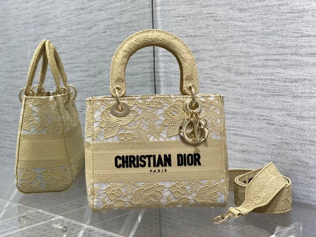 Lace-Overlay Tote: Luxe Couture Chic Handbag - Dior Style — view 1