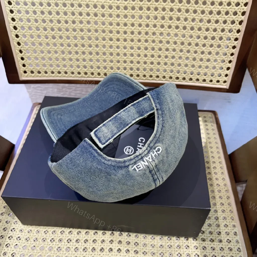 View 8 of Denim Cap — Subtle Luxury, Iconic Twist, Everyday Wear