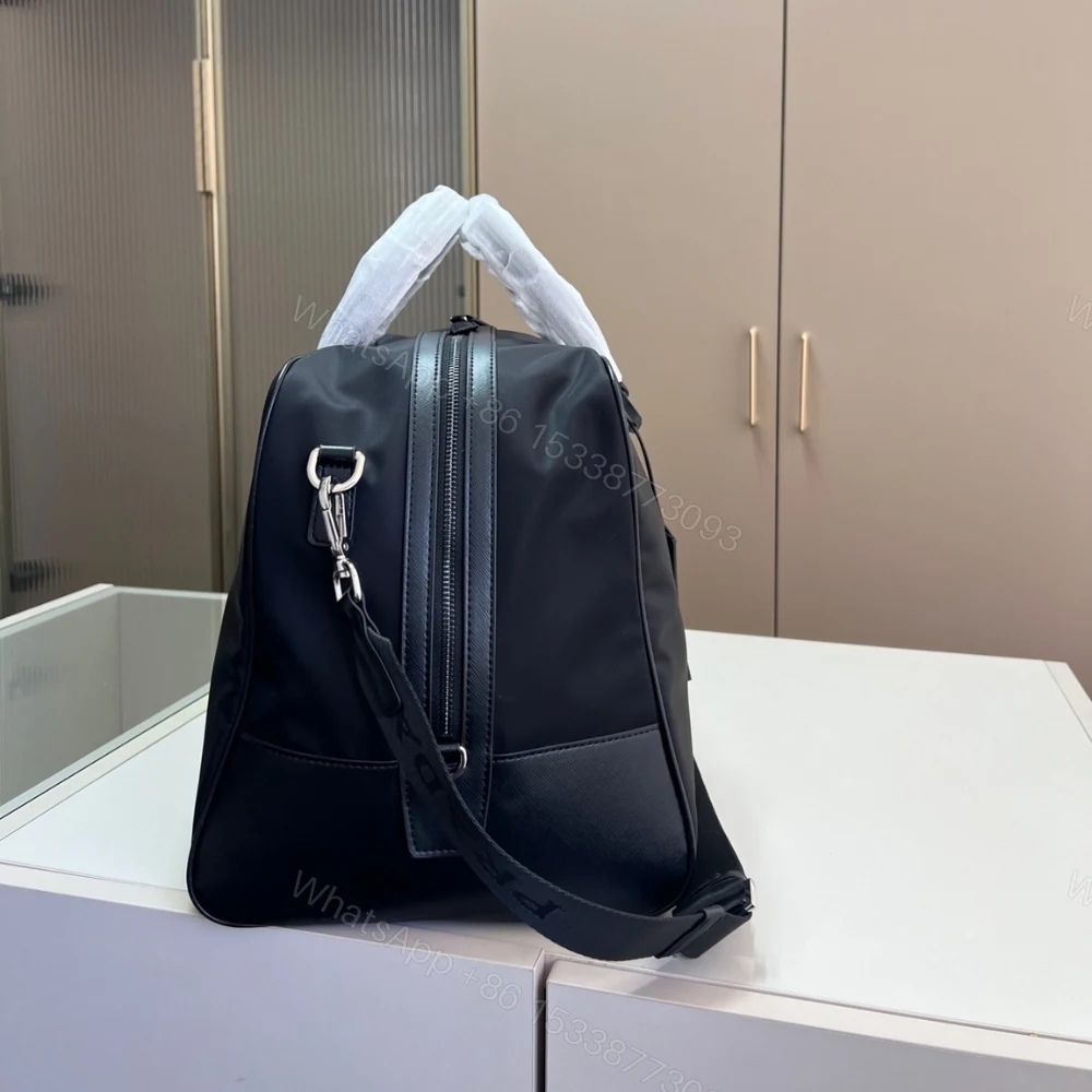 View 4 of Prada Re Nylon And Saffiano Duffel Bag Black 50Cm