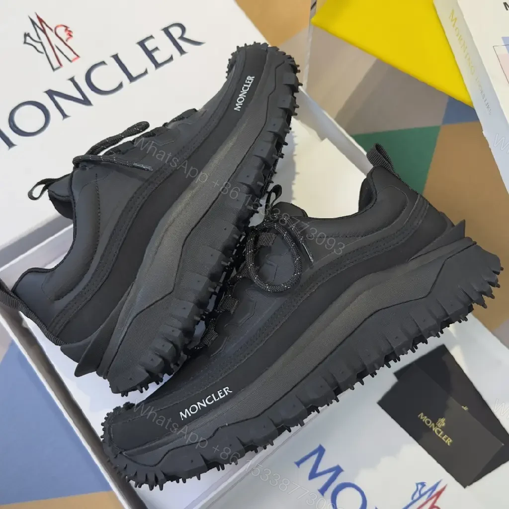 View 6 of Structured Black Utility Sneaker: Rugged Luxury, All-Day Comfort