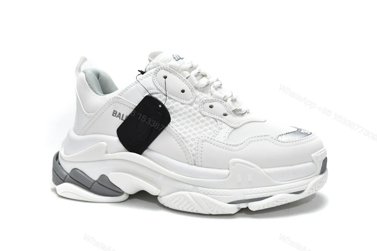 View 2 of Balenciaga Triple S White Silver 524039 W2FS4 120