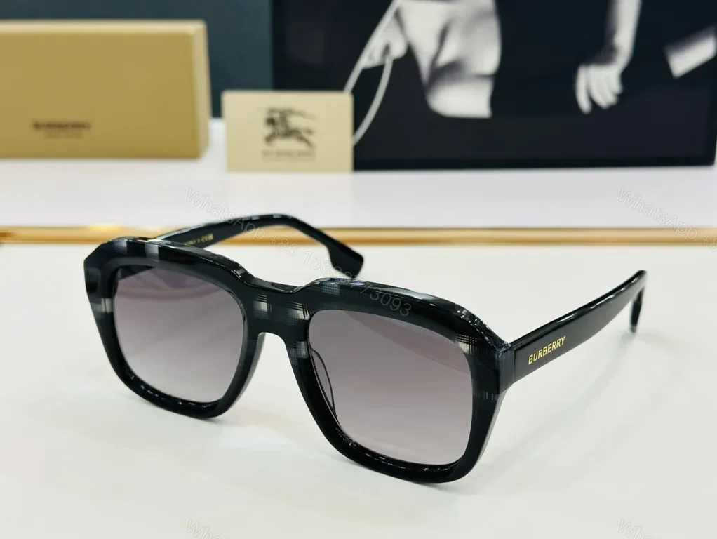 View 6 of Black acetate Bold Geometry Sunglasses - Premium Polarized UV400