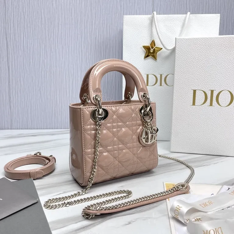 View 8 of Chic Quilted Mini Bag: Leather, Structured, Dior Charms