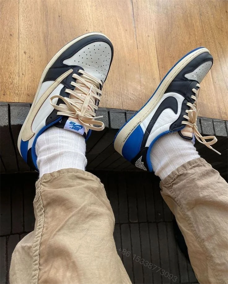 View 4 of First Copy Air Jordan Retro 1 Travis Scott x Fragment