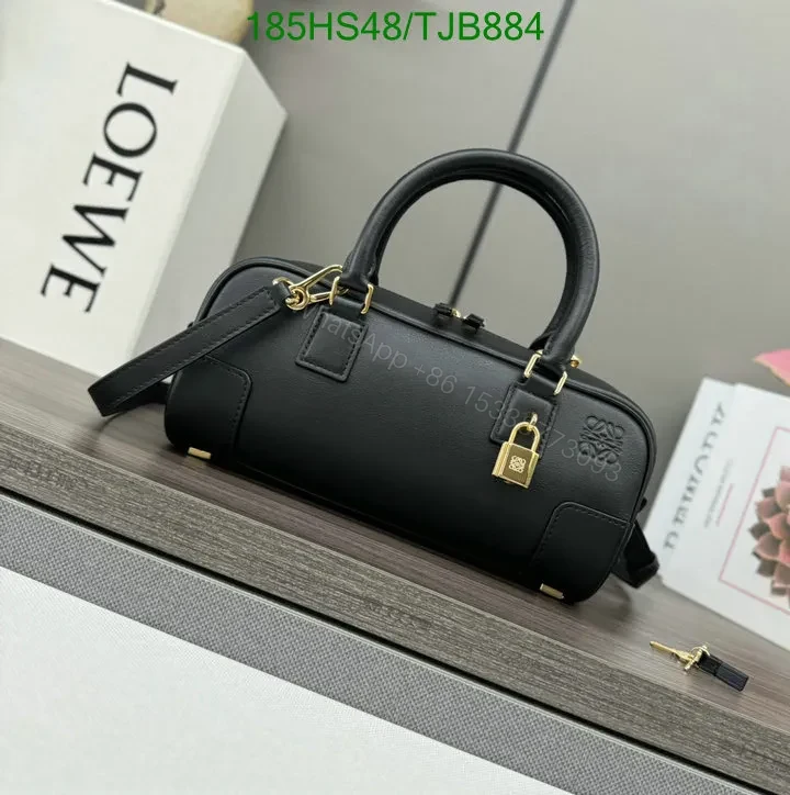View 16 of Loewe Burgundy Amazona 23 Bag featuring Gold-Tone Hardware DZ2857