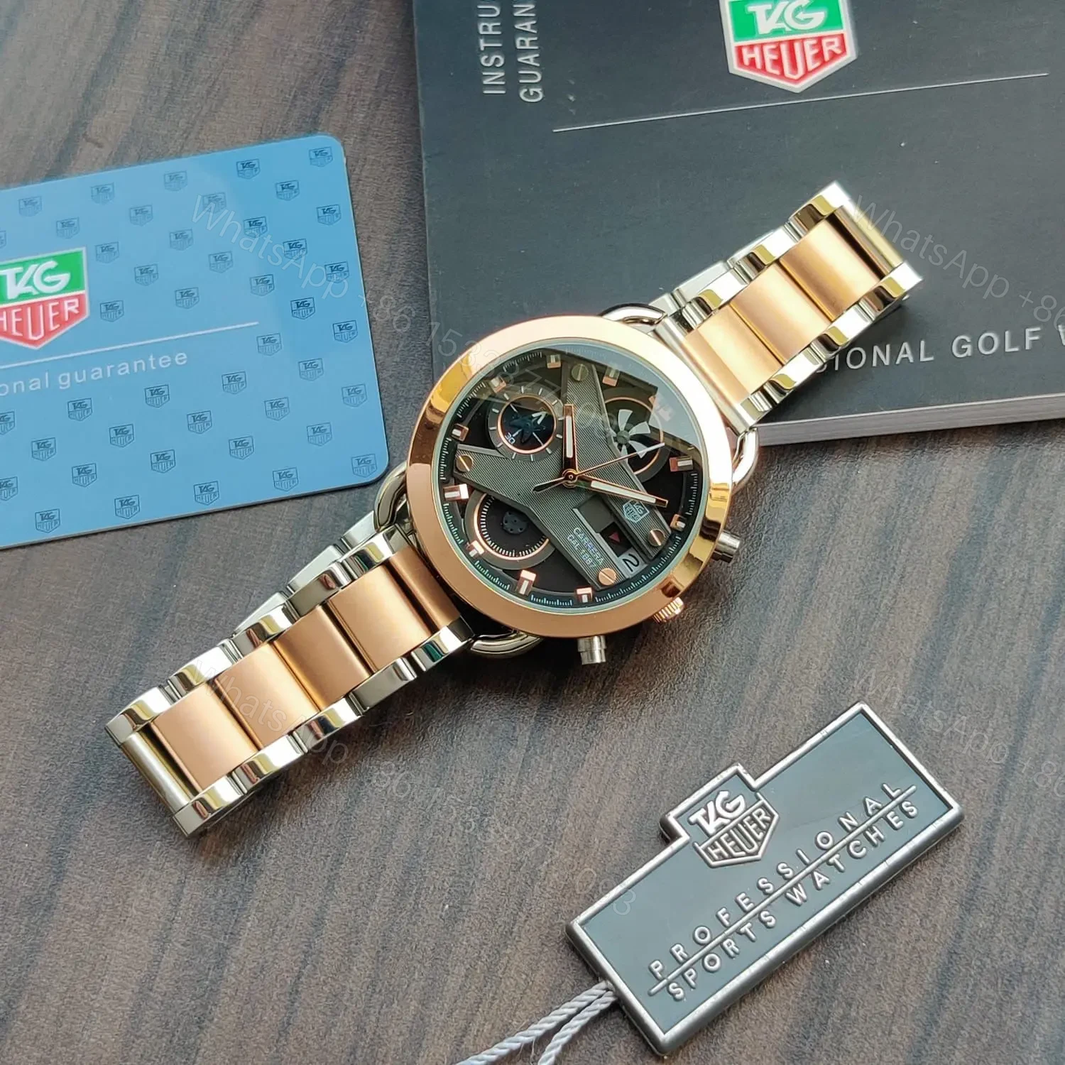 View 2 of # Tag Heuer Full Rosegold Ladies Watch😍 # For Women’s # 7AA # Grand Carrera CR7