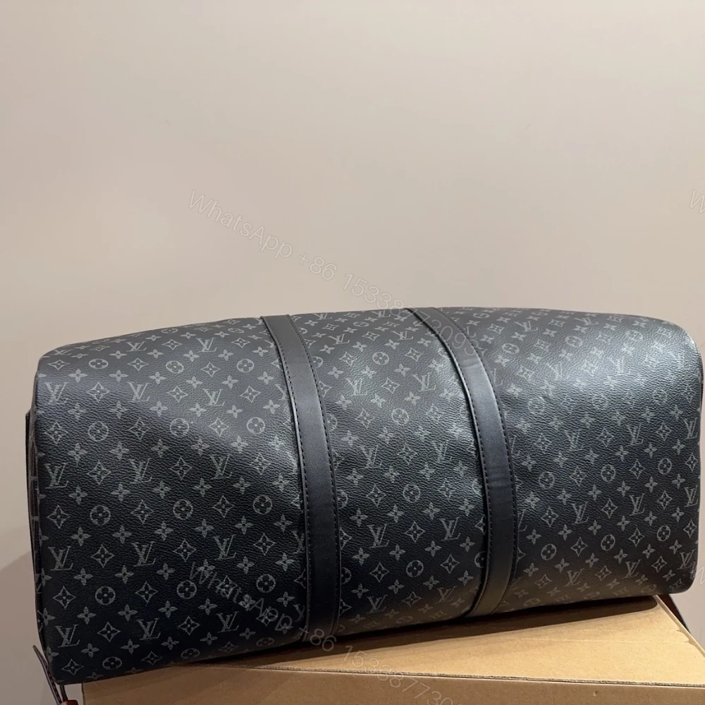 View 6 of Louis Vuitton Keepall Bandoulière 50 Monogram Canvas Black 50Cm