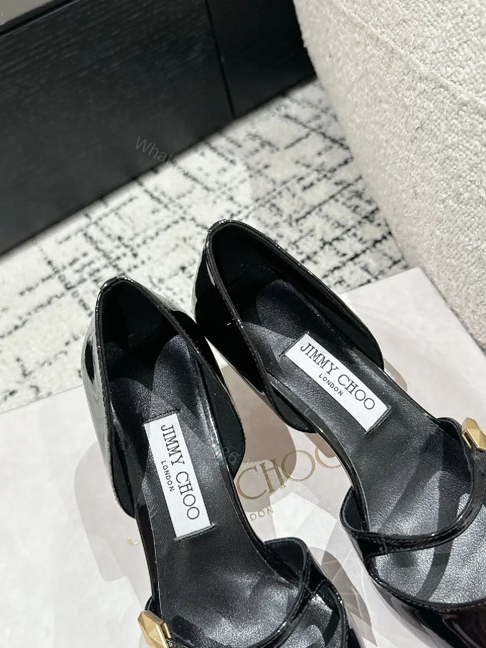 View 4 of Chic Patent Slingback Heel of Fancy Pointed Toe