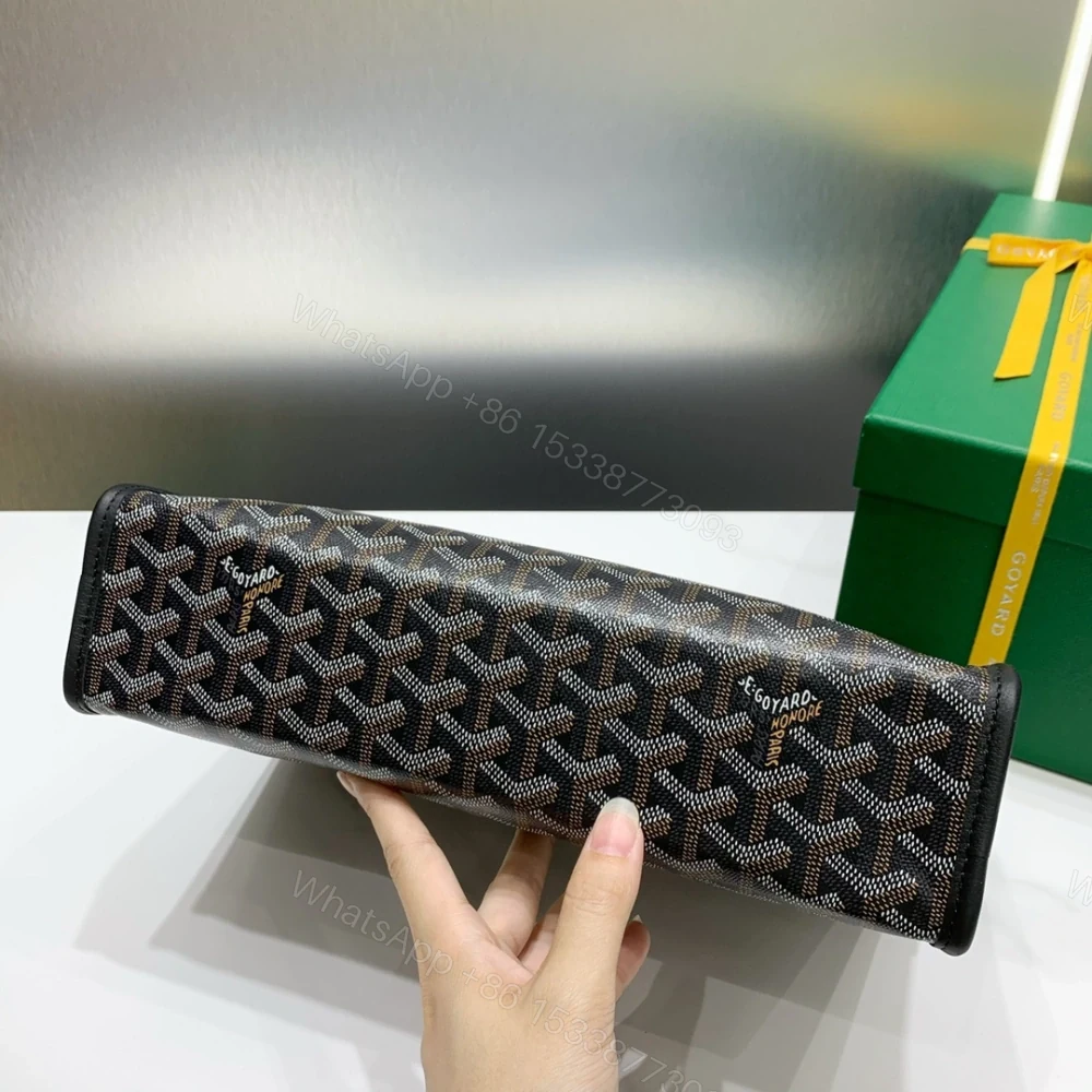 View 8 of 高仿Goyard*JOUVEM1多功能洗漱手拿包黑色大號免檢版