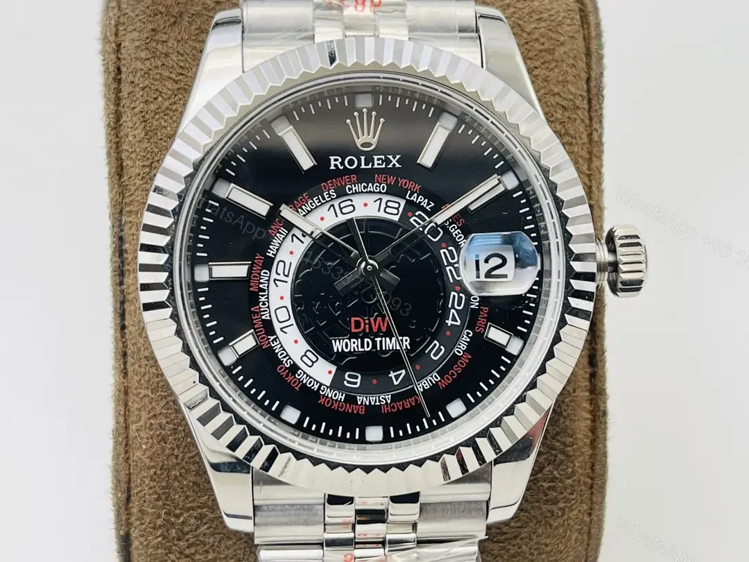 View 4 of Rolex Sky-Dweller Black Dial DiW Jubilee Bracelet 42mm RLX-SKY-DIW-BLK42-JUB