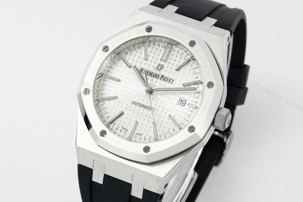 View 2 of Royal Oak 15400 1:1 Best Edition SS/RU White Textured Dial Super Clone