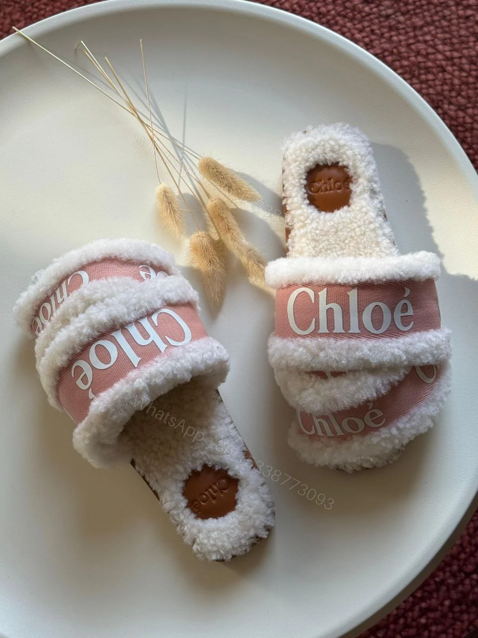 View 12 of Chloé Marcie faux fur mules & clogs