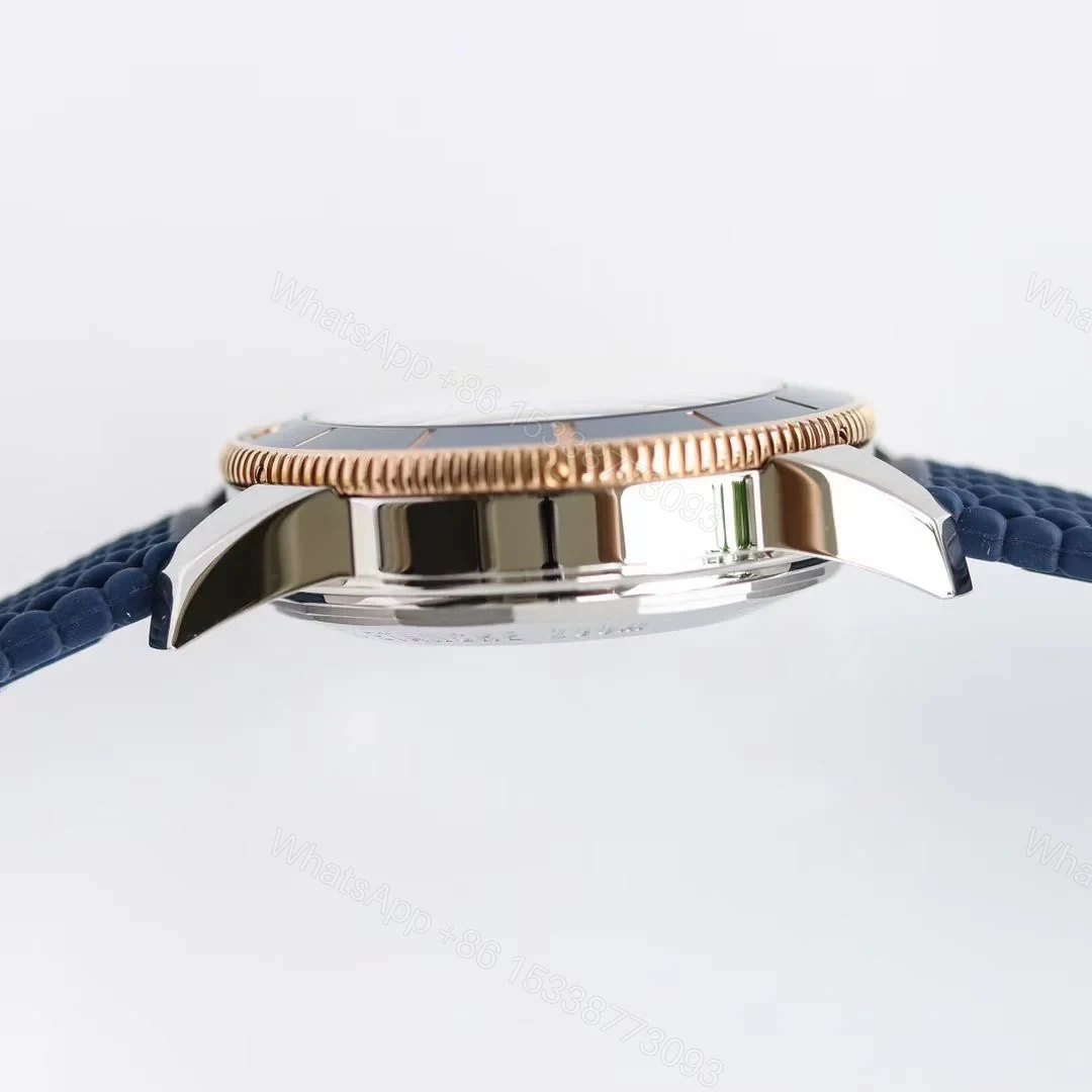 View 7 of Breitling Superocean Heritage Two Tone Blue Replica 42MM Premium Rubber Strap Edition UB2010161C1S1