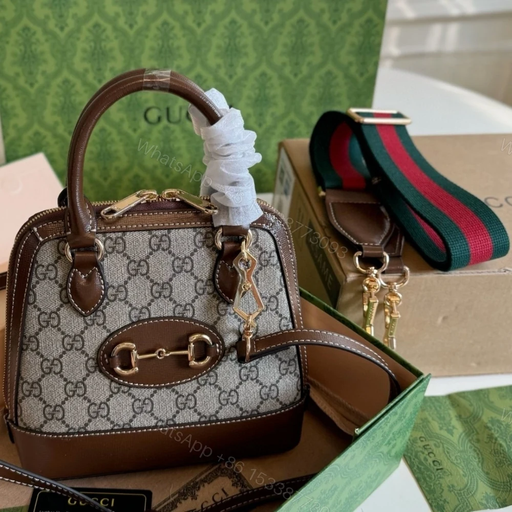 View 2 of Gucci Horsebit 1955 Beige Dark Brown 20Cm