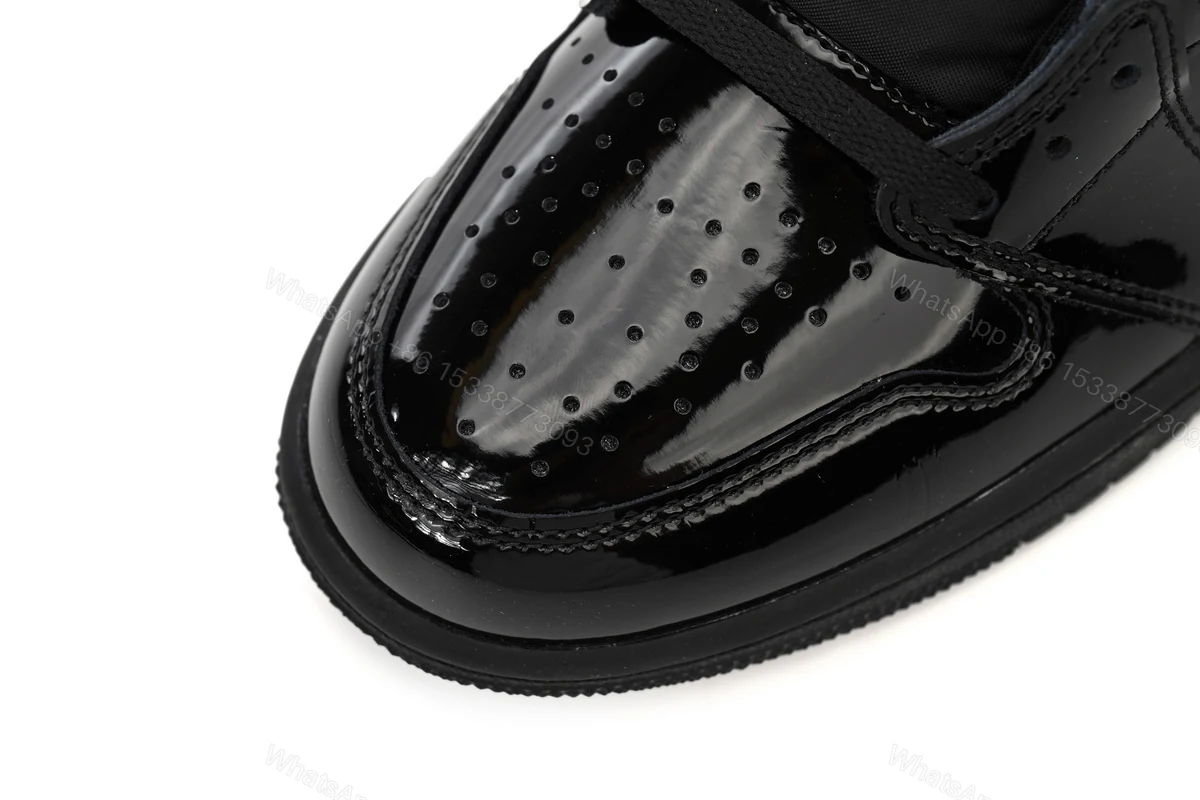 View 6 of Air Jordan 1 High OG Patent Black Metallic Gold 555088-032