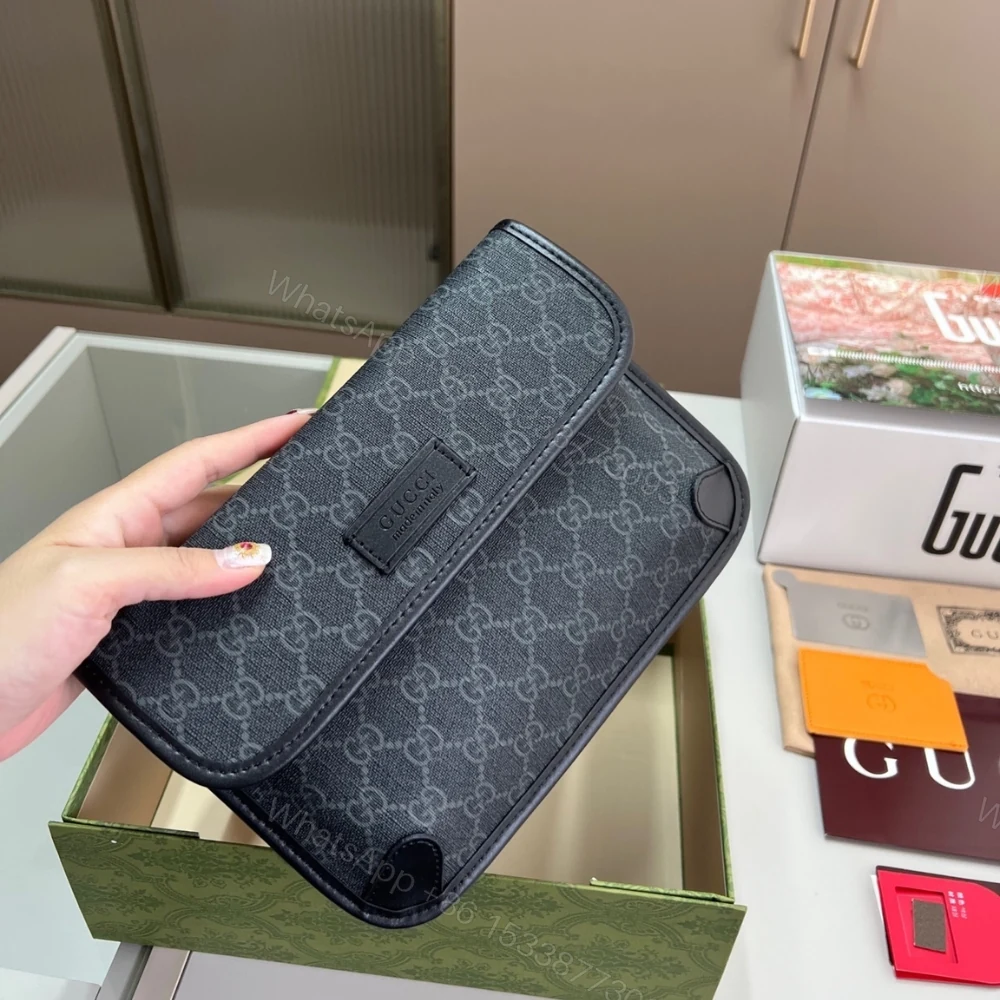 View 3 of Gucci GG Black Small Belt Bag Black Supreme Canvas 24Cm