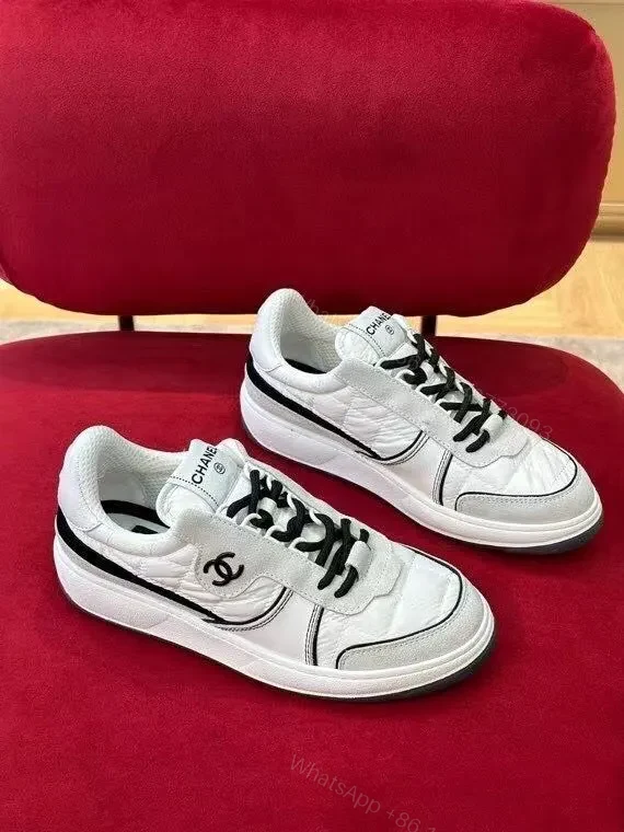 View 7 of White Leather High-Top Sneaker with Contrast Detailing and All-Day Comfort
