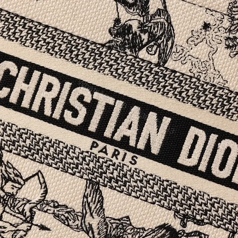 View 7 of 高仿Dior*BookTote系列Zodiac茹伊刺繡手袋S免檢版