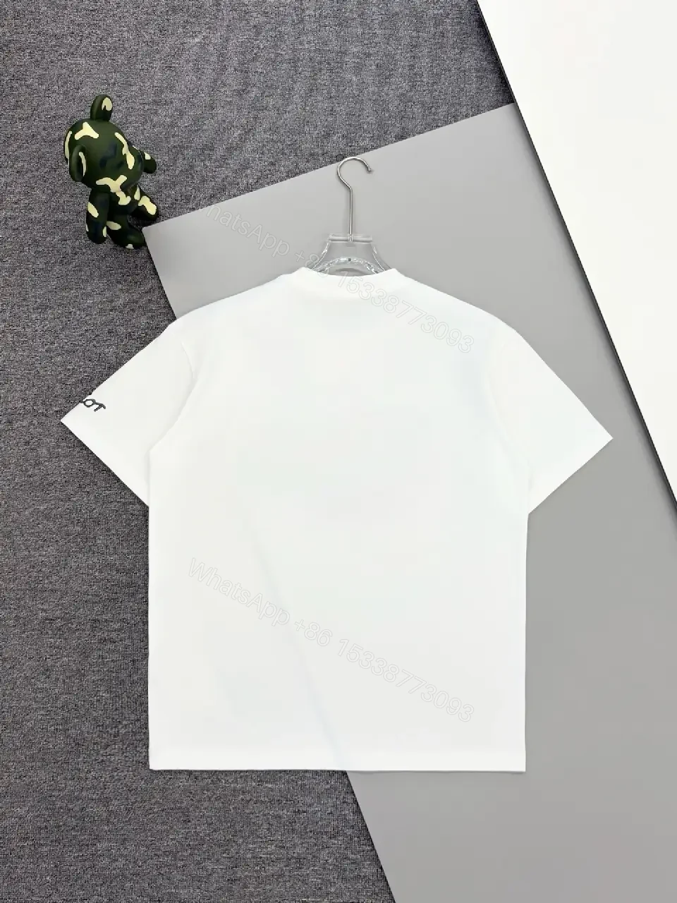 View 4 of White Cotton Tee, Minimalist Luxe, Icon Logo, Everyday Signature Tee