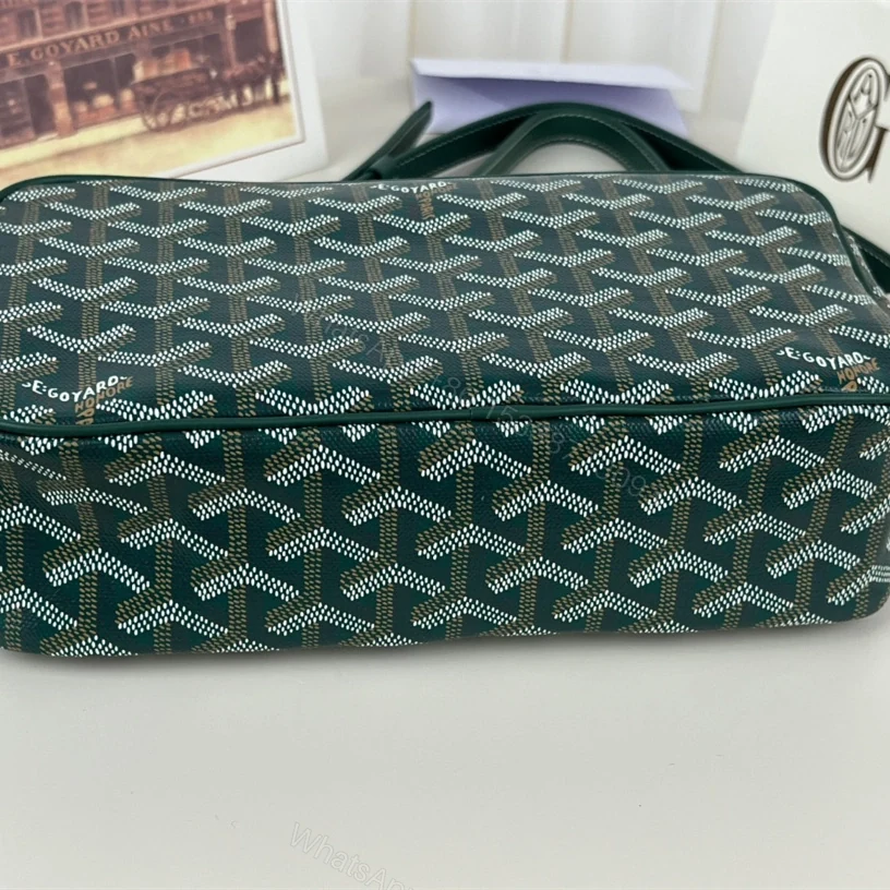 View 8 of 高仿Goyard*CAPVEP3相機郵差包綠色小號免檢版