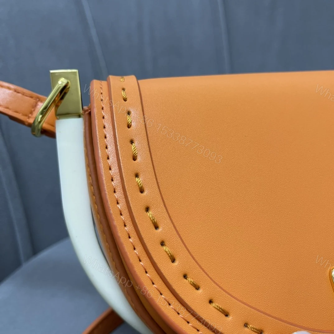 View 5 of Fendi Moonlight Clementine Orange Satchel Crossbody Bag