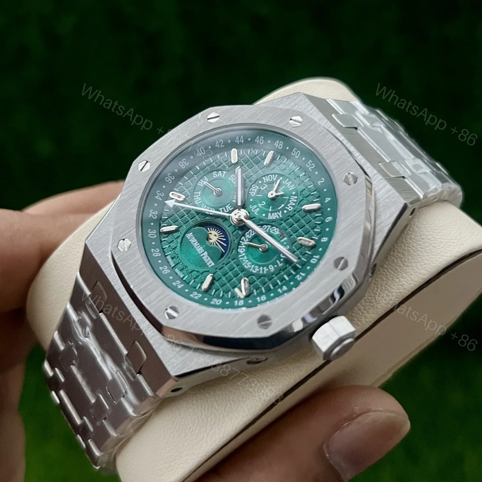 View 3 of Audemars Piguet Perpetual Calendar – Open Worked Green Dial