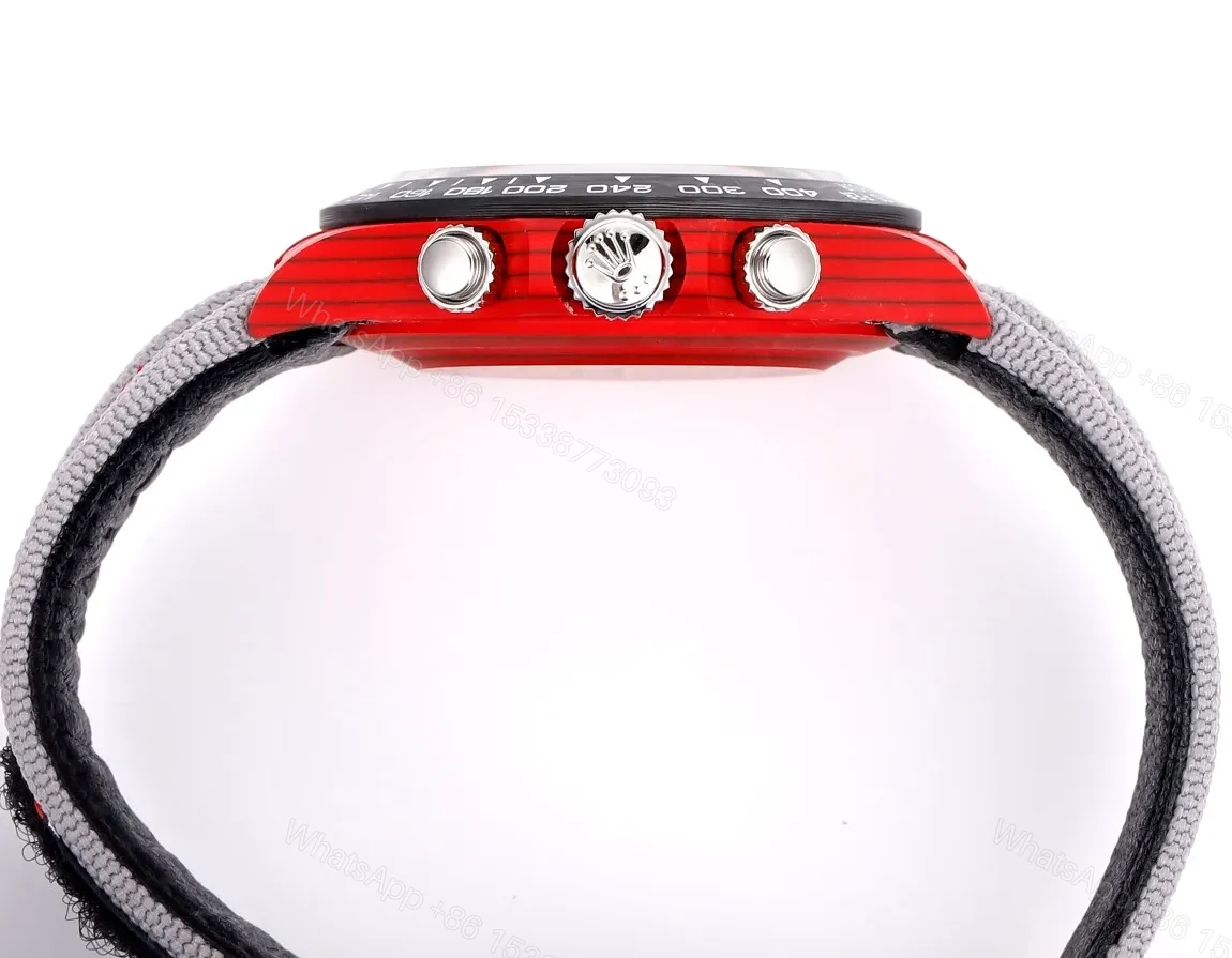 View 4 of BL Factory Clean Factory TW Rolex Daytona Carbon Fiber Red Watch