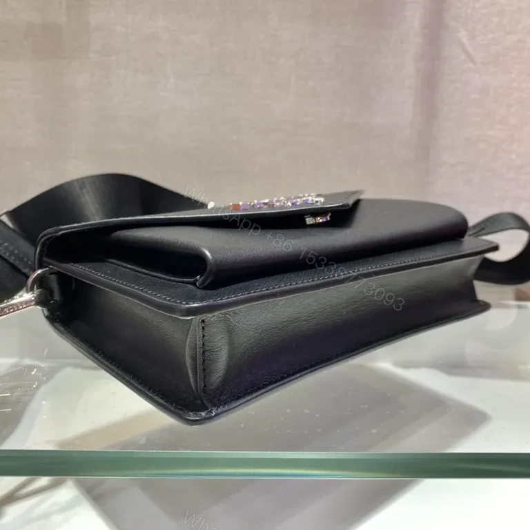 View 8 of Prada Milano Crossbody: Saffiano, Envelope, Detachable Pouch