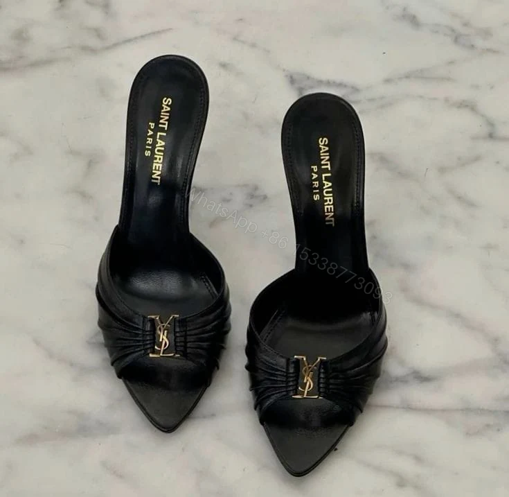 View 2 of YSL FIRST COPY LUXURY PARTY-WEAR HEELS FOR WOMEN SANDALS