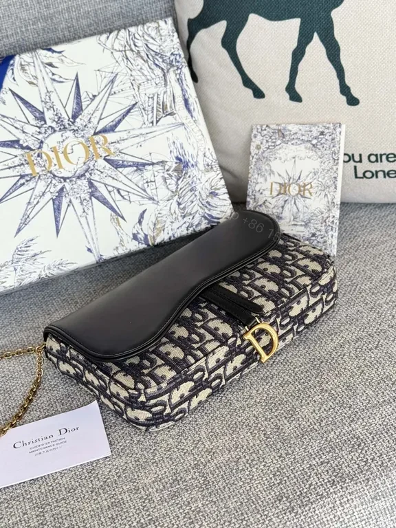 View 3 of Chic Dior Canvas & Leather Crossbody: Everyday Luxury Bag
