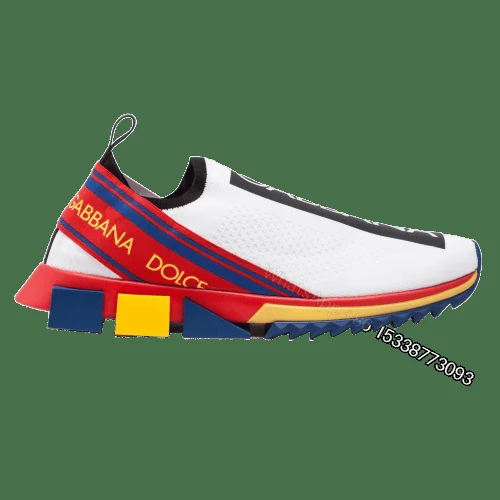 DOLCE & GABBANA STRETCH MESH SORRENTO SNEAKERS WITH LOGO – DG45 — view 1