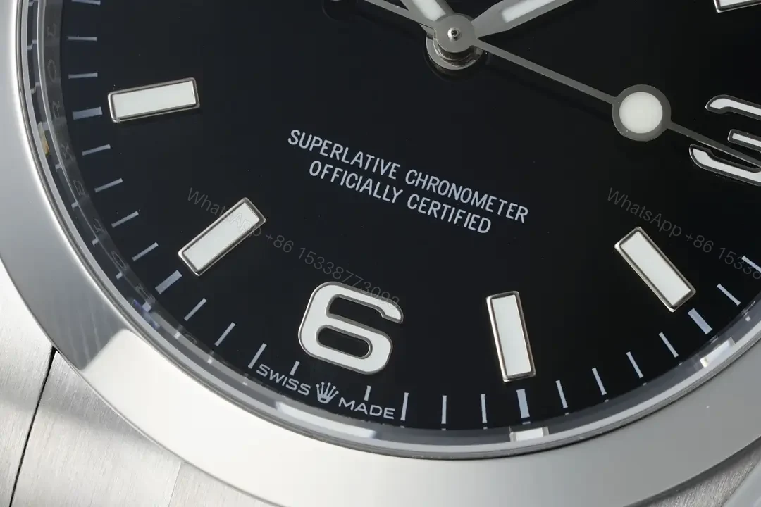 View 5 of Rolex Explorer 40 Replica Premium Black Dial Oyster Bracelet Ultimate 40MM 224270-0001