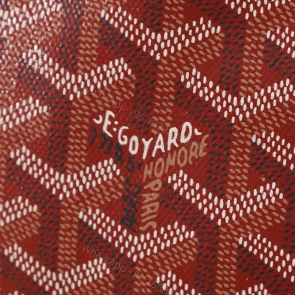 View 8 of 高仿Goyard*STLOUIP5滿印Tote手提袋鮮紅免檢版小號