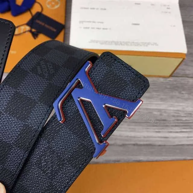 View 6 of LOUIS VUITTON INITIALES 40MM REVERSIBLE DAMIER INFINI LEATHER BELT – B84