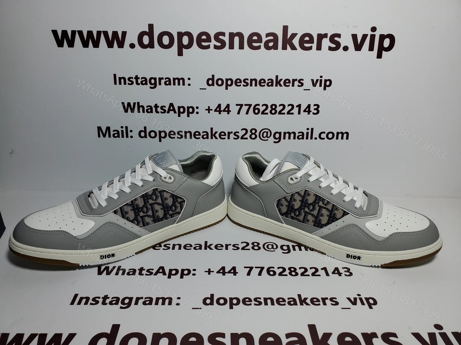 View 3 of Dior B27 Low Gray White 3SN272ZIR_H165
