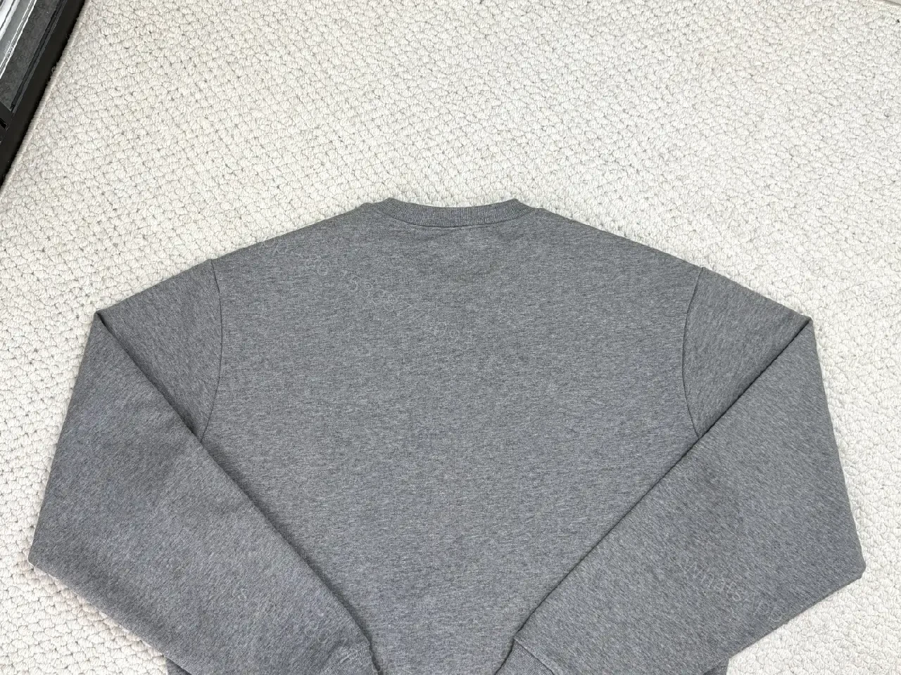 View 4 of Grey Embroidered Sweatshirt, Modern Utility, Luxe Edge, Sweatshirt
