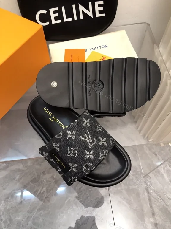 View 2 of Monogram Canvas Louis Vuitton Slide: Bold, Cushioned Comfort