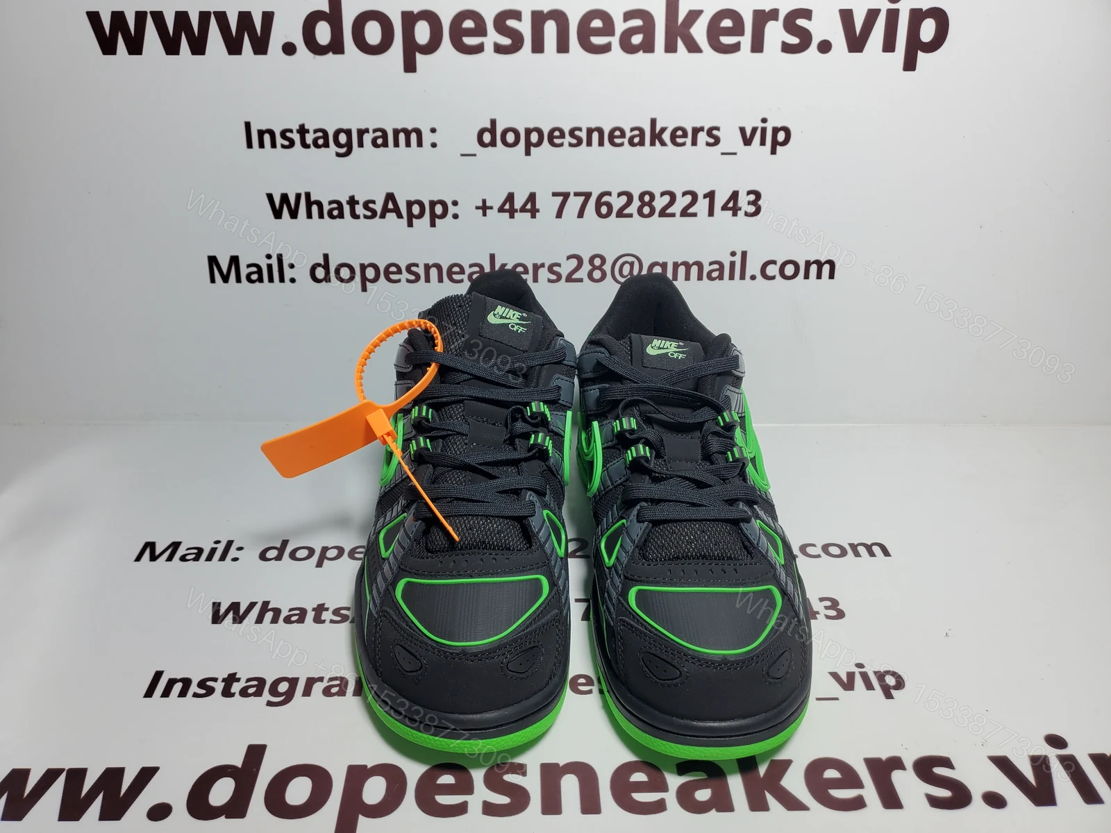 View 2 of Nike Air Rubber Dunk Off-White Green Strike CU6015-001