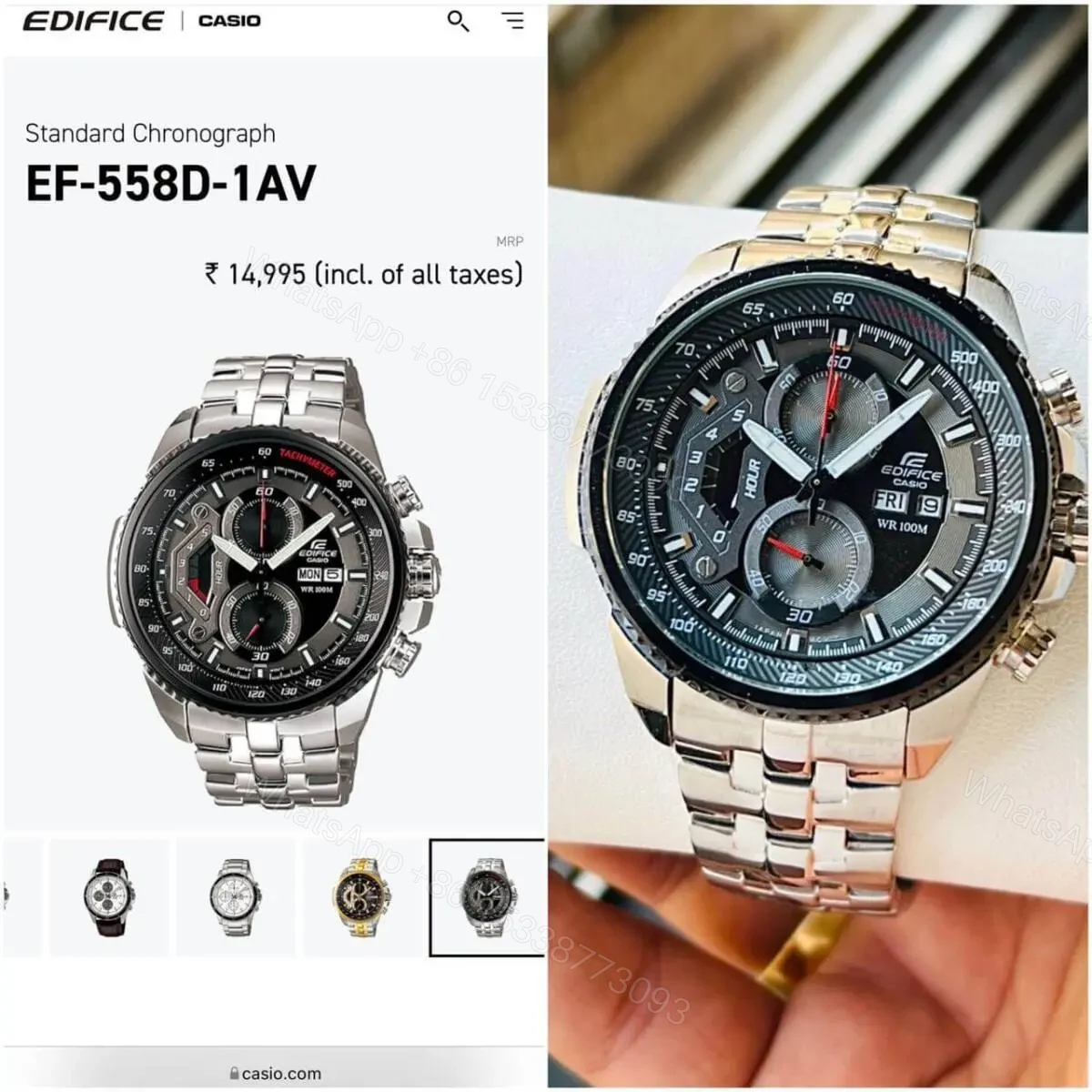View 4 of CASIO Edifice EF-558D 1AV