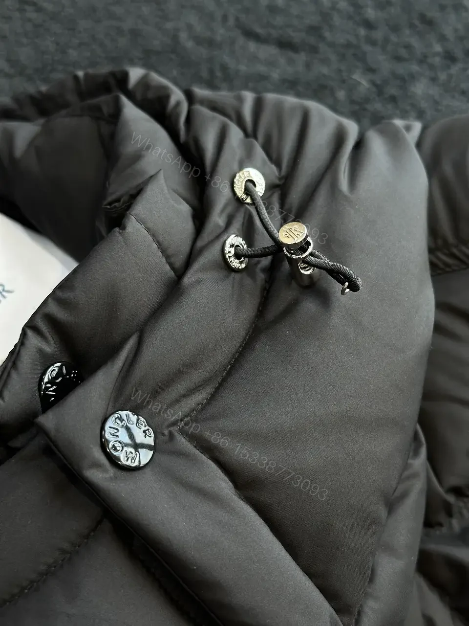 View 10 of Premium Grid-Quilt Puffer Coat with Removable Hood