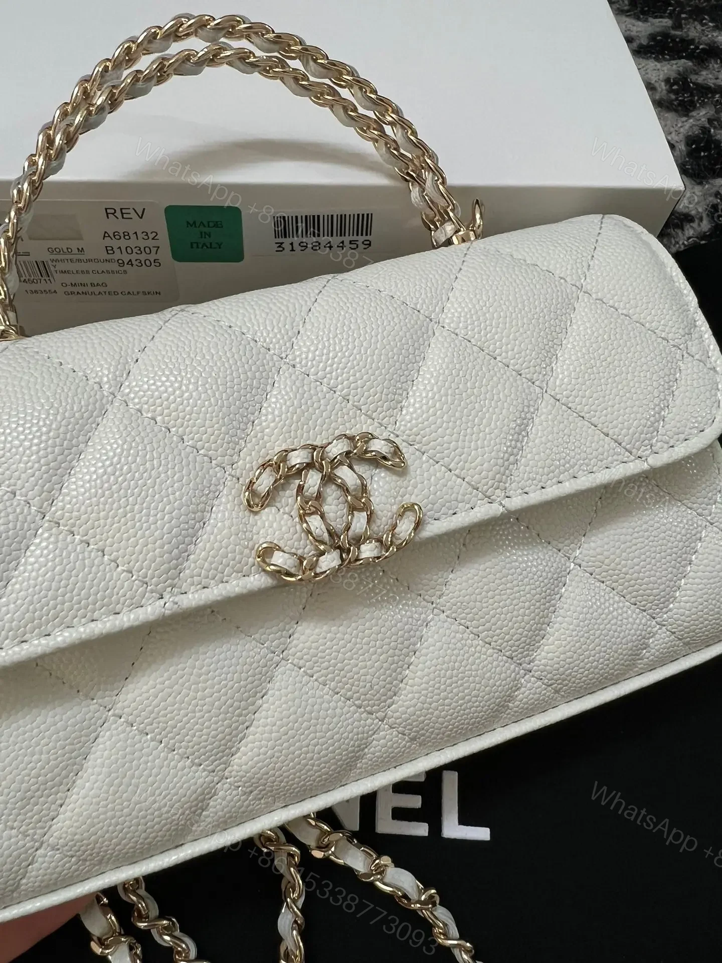 View 4 of CHANEL KELLY 23P CLUTCH WITH CHAIN GOLD HARDWARE
