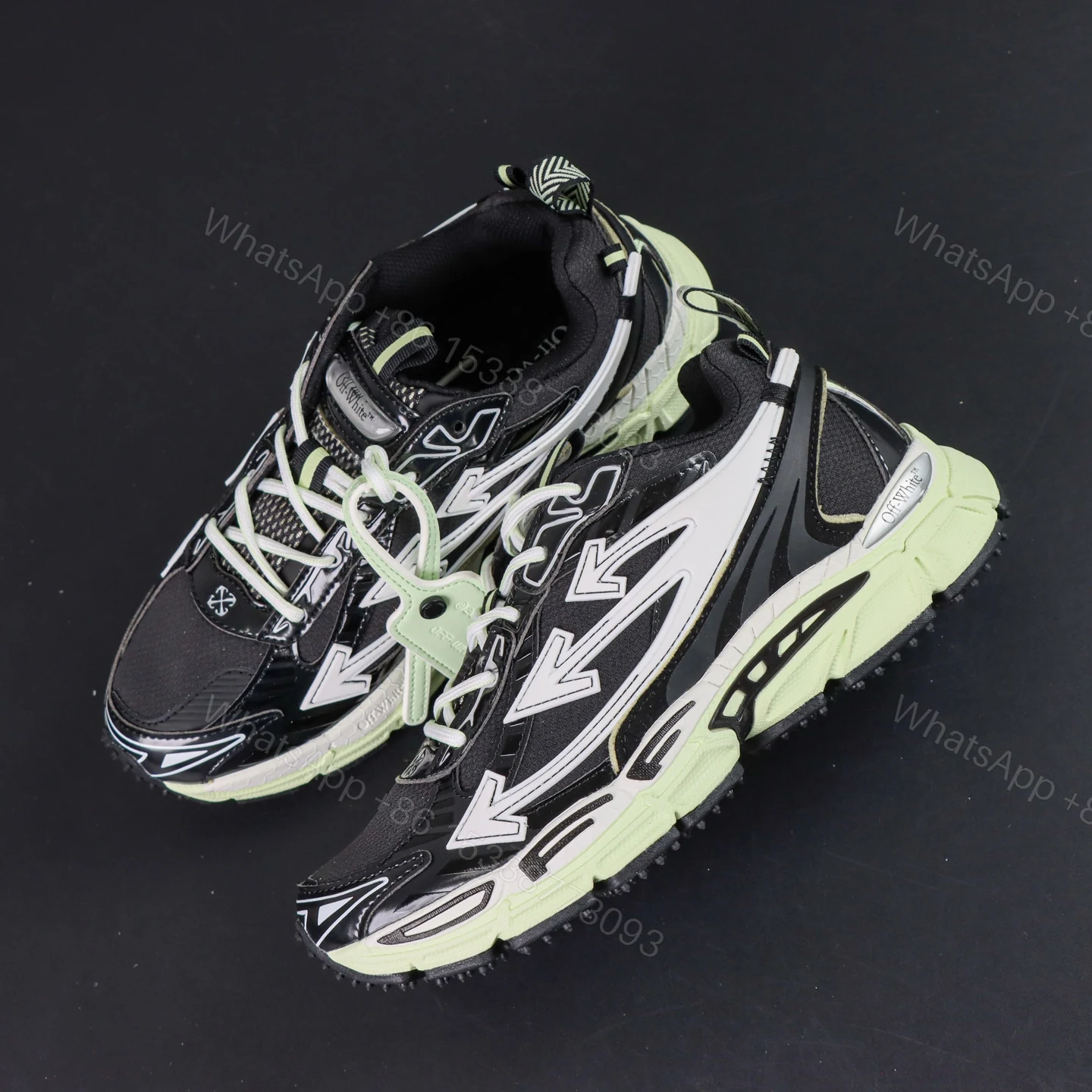 View 8 of Off White Be Right Back Black Green