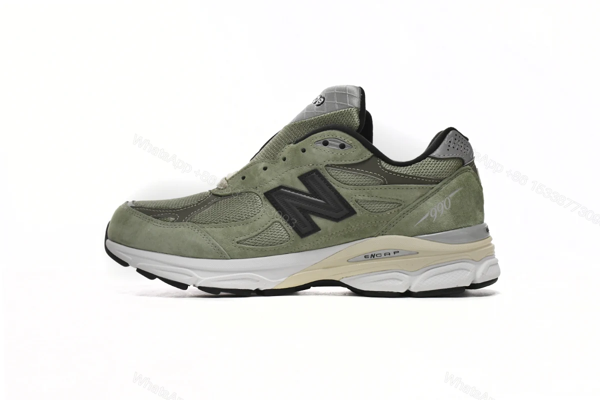 View 9 of JJJJound x New Balance 990v3 Olive M990JD3