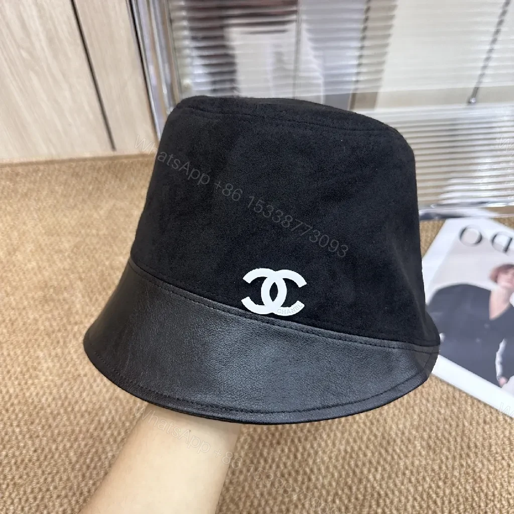 View 9 of Suede-Luxe Bucket Hat with Leather Band – Modern Chic Minimalist Cap