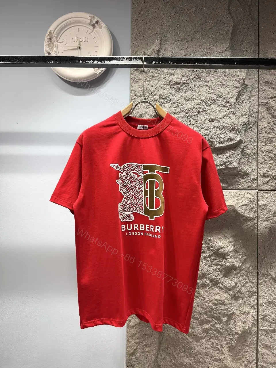 Bold Red Graphic Tee in Luxe Streetwear Style, All-Day Comfort — view 1