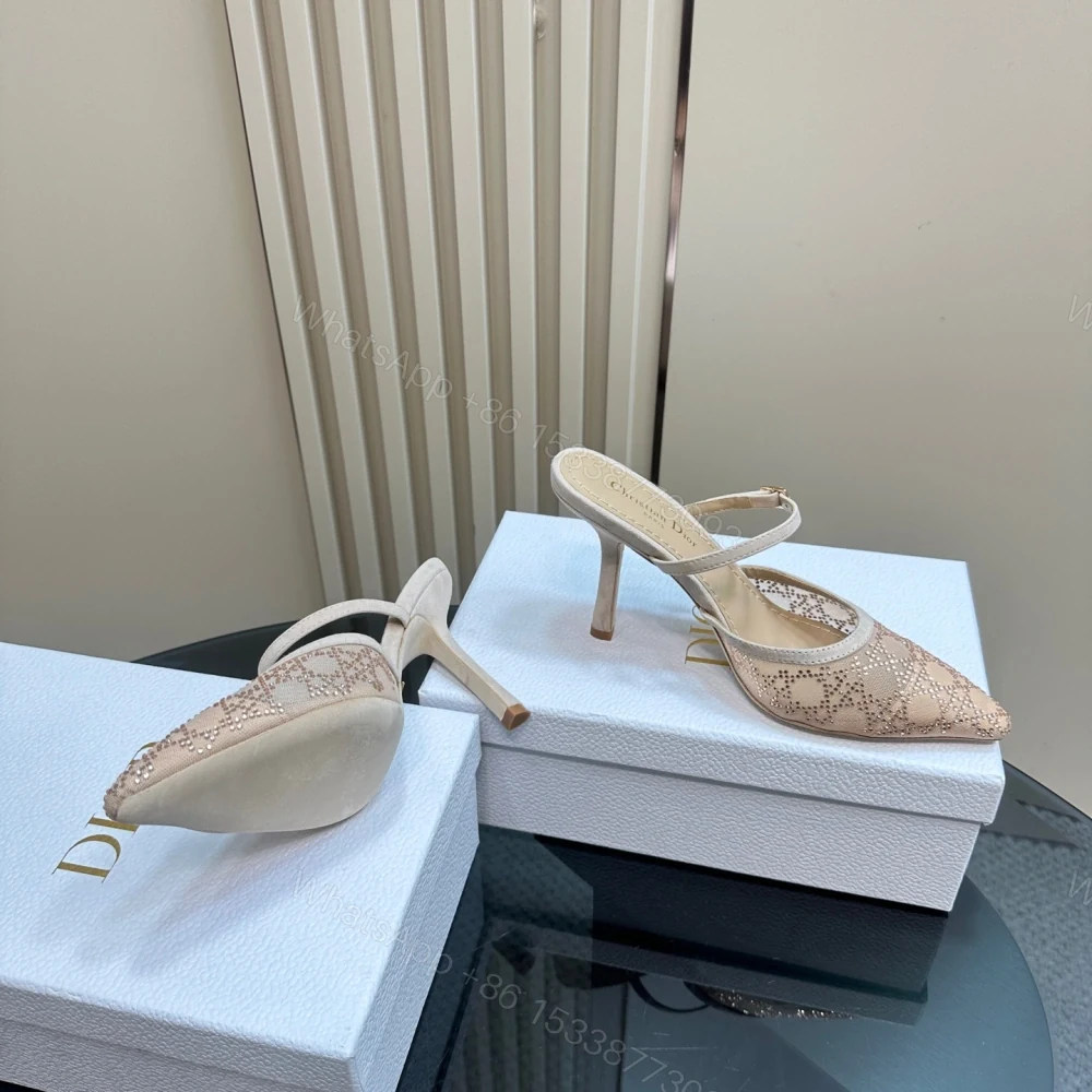 View 6 of 高仿Dior*Capture系列KCV296尖頭塔扣高踭鞋10CM裸色免檢版
